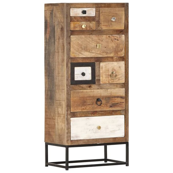vidaXL Highboard mit Schubladen 45x30x105 cm Altholz Massiv, 286508