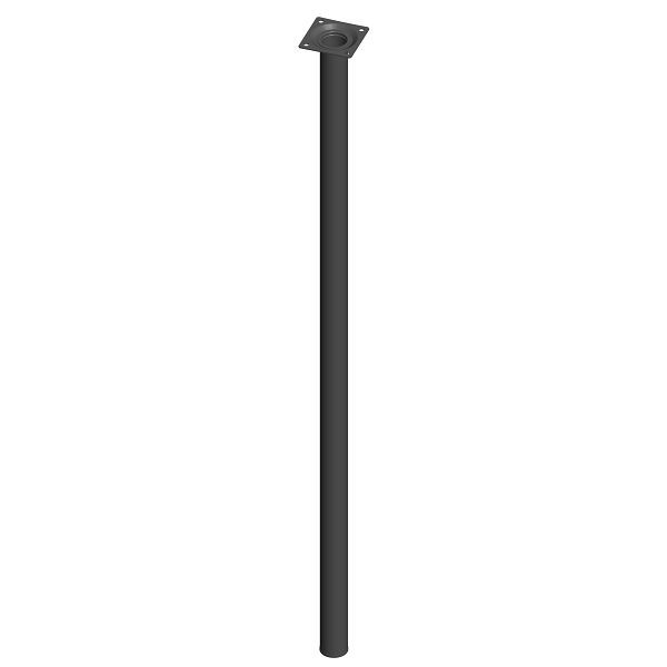 Element System STAHLROHRFUSS, LOSE, Ø30, M10, 800 mm, SCHWARZ, VE: 4 STÜCK, 11100-00090