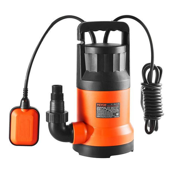VEVOR Tauchpumpe Schmutzwasserpumpe Wasserpumpe 700W 15700 L/h 10,1m Förderhöhe, QSSZBSL10HP08XUGUV2