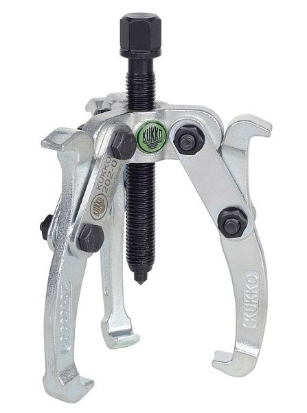 KUKKO 3-armiger Universal Abzieher mit umkehrbaren Abzughaken, Spannweite außen: 100 mm, 202-0