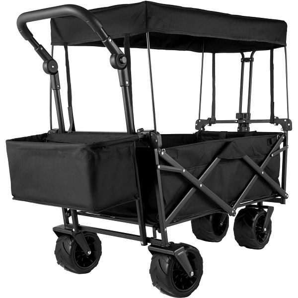 VEVOR Bollerwagen Faltbar schwarz, ausgeklappte Größe 98,5 x 54,3 x 98,5 cm, DZDPTC-BKHSKU0001V0