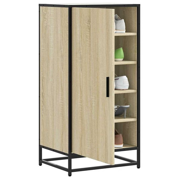 vidaXL Schuhregal Sonoma-Eiche 48x38x97,5 cm Holzwerkstoff, 849200
