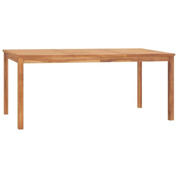 vidaXL Garten-Esstisch 180x90x77 cm Massivholz Teak, 315621
