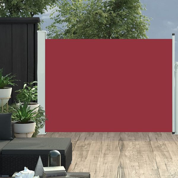 vidaXL Ausziehbare Seitenmarkise 100×500 cm Rot, 48385