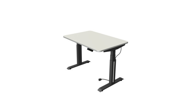 Kerkmann Sitz-/Stehtisch Move Professional, B 1200 x T 800 mm, elektrisch höhenverstellbar von 640-1290 mm, Weiß, (Montage), 10070410-1