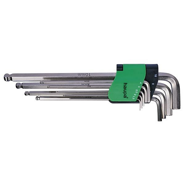 Haupa Satz Kugelkopf 9-teilig, 1,5-10mm, 100965, 4011923586928