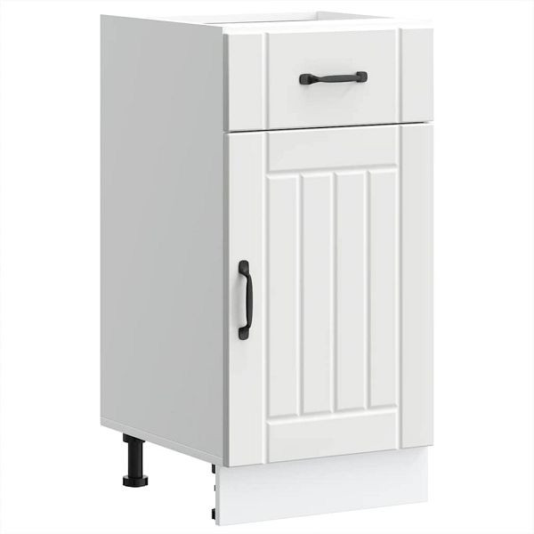vidaXL Küchen-Unterschrank Lucca Weiß Holzwerkstoff, 853707