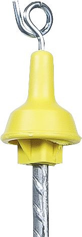 Patura Ersatz-Isolator mit Metallöse für Federstahlpfahl 10670020 (50 Stück/Pack), 10670025