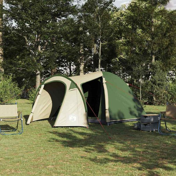 vidaXL Kuppelzelt mit Dach mit Speicher Grün 384 x 254 x 170 cm, 42001011