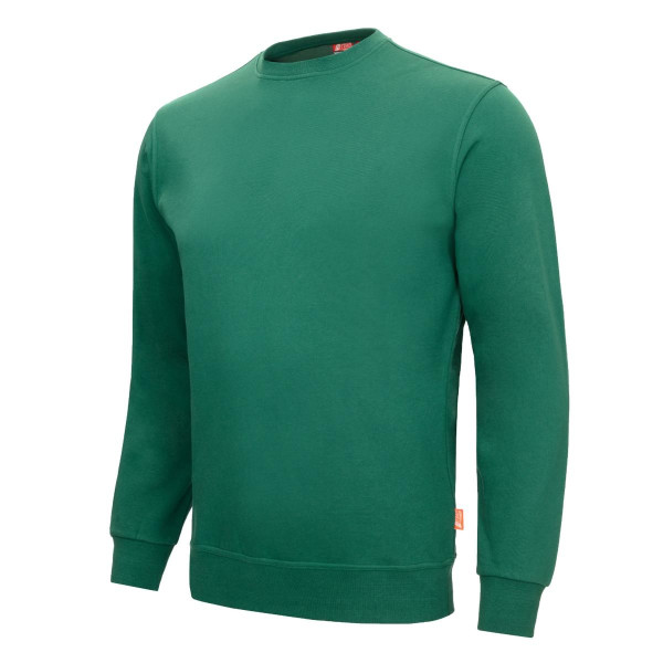 NITRAS MOTION TEX LIGHT, Pullover, 70% Baumwolle / 30% Polyester, 300 g/qm, STANDARD 100 by OEKO-TEX®, Größe: 4XL, Farbe: grün, VE: 15 Stück, 7015-3000-4XL