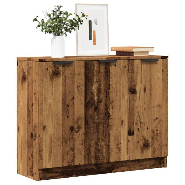 vidaXL Sideboard Altholz-Optik 90,5x30x70 cm Holzwerkstoff, 856842