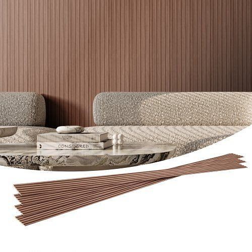 VEVOR Akustikpaneele 8er-Set, 2450 x 166 mm, WPC-Holzwandpaneele, Graueiche, für stilvolles Dekor und Geräuschreduzierung, WPCBTQBHXML95GDN0V0