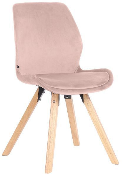 CLP Esszimmerstuhl Luna Samt, pink, 319472, 4251756466084