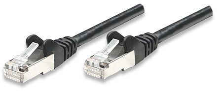 INTELLINET Netzwerkkabel, Cat5e, F/UTP, RJ45 Stecker / RJ45 Stecker, 7,5 m, Schwarz, 335836