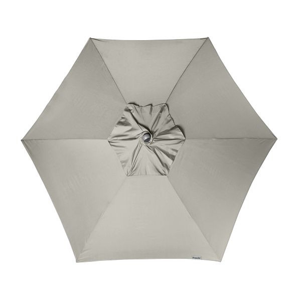 doppler Schirm EXPERT Auto Tilt circa 280cm, 6 teilig, Design 827 hellgrau, 428441827
