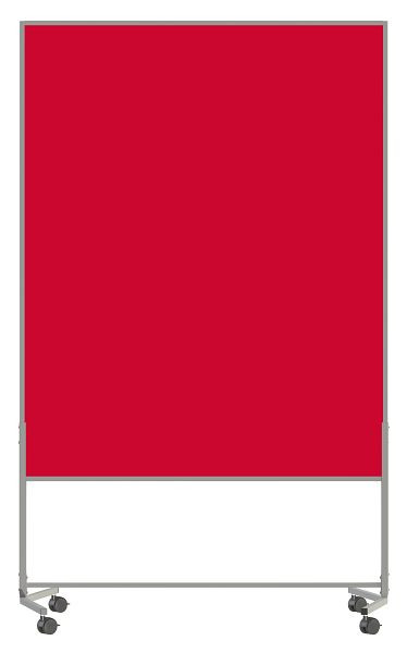 Carto Moderationswand „Econo“, Textil rot, B 120 x H 150 cm, MWE1215-K85