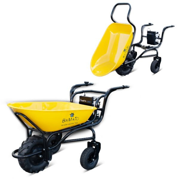 BAMATO elektrische Schubkarre, 40 V / 6 Ah, 100 Liter Mulde, MTR-260