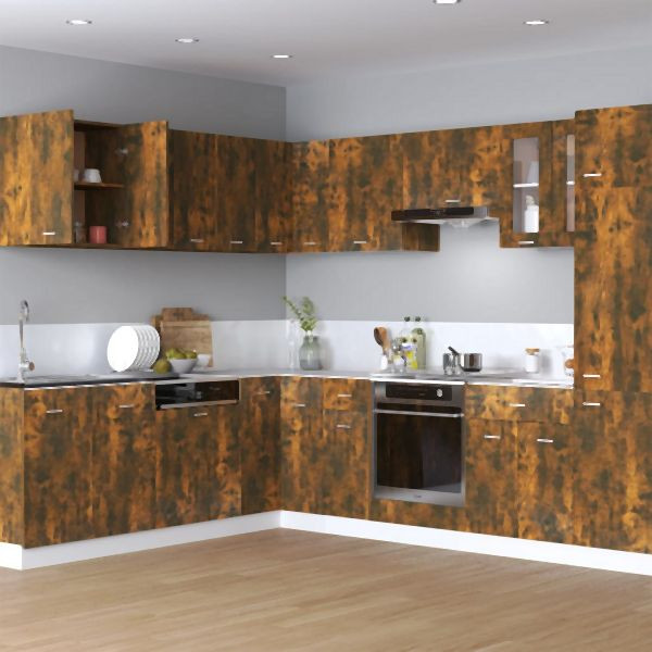 vidaXL Hängeschrank Räuchereiche 60x31x60 cm Holzwerkstoff, 815111