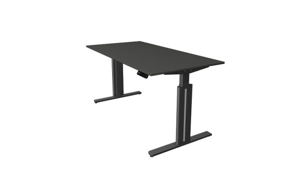 Kerkmann Sitz-/Stehtisch B 1600 x T 800 mm, elektrisch höhenverstellbar von 720-1200 mm, Memory-Funktion, 4 Höhen, anthrazit, (Montage), 10323613-1