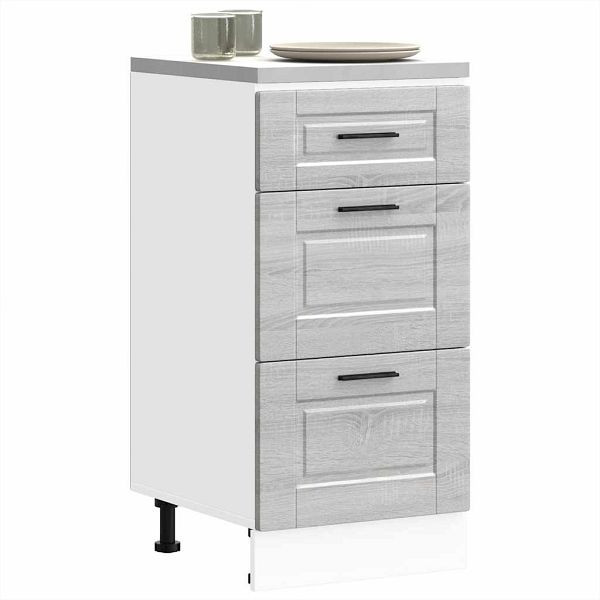 vidaXL Küchenunterschrank Porto Grau Sonoma Holzwerkstoff, 854226