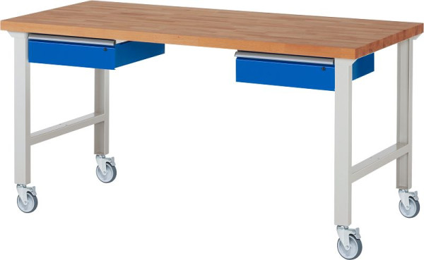 RAU Fahrbare Werkbank 7002A1, 2000x900x1000mm, 4 Lenkrollen, 05-7002A1-209B4S4.11