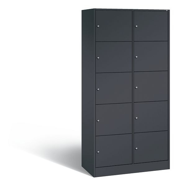C+P Schließfachschrank Serie 8070, H1950xB900xT480 mm, Anthrazit, 82700-20 S10154