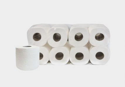 ELOS Toilettenpapier 2-lagig, weiß, Basic, 9,5 x 11,0 cm, 250 Blatt/Rolle, 64 Rollen, 200201