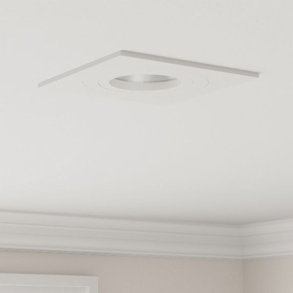 vidaXL Einbau-Strahler 24 Stück Quadratisch GU10 Weiß 91x91 mm, 4108151