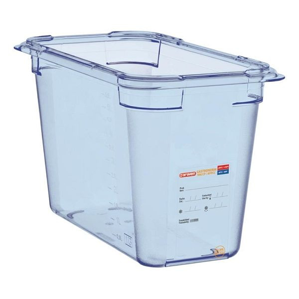 Araven GN1/3 Lebensmittelbehälter blau 200mm, luftdicht, GP581