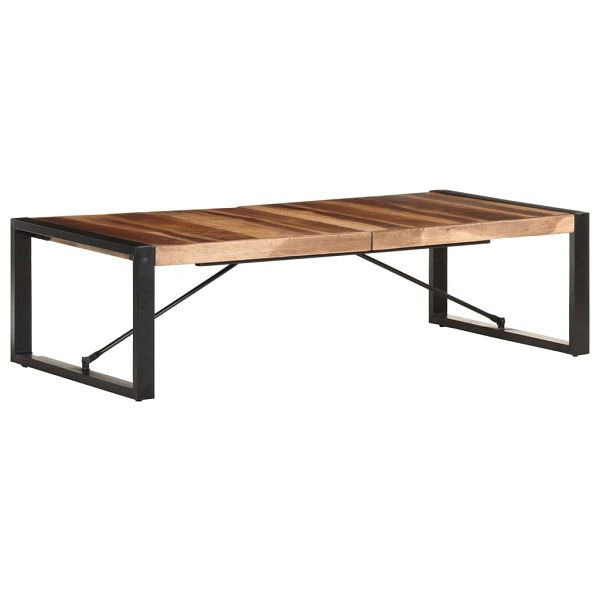 vidaXL Couchtisch 140x70x40 cm Massivholz mit Palisander-Finish, 321586