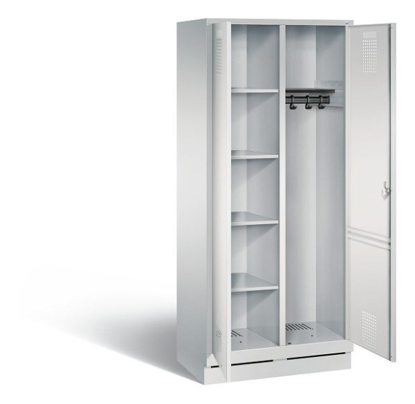 C+P Putzmittel-Spind Evolo, H1800xB810xT500mm, Farbe: Lichtgrau, 48160-22 S10064