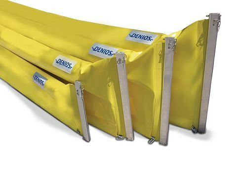 DENIOS Ölbarriere ECOLINE 250, 15 m, für Binnengewässer, Freibord 100 mm, Tauchtiefe 150 mm, 215800