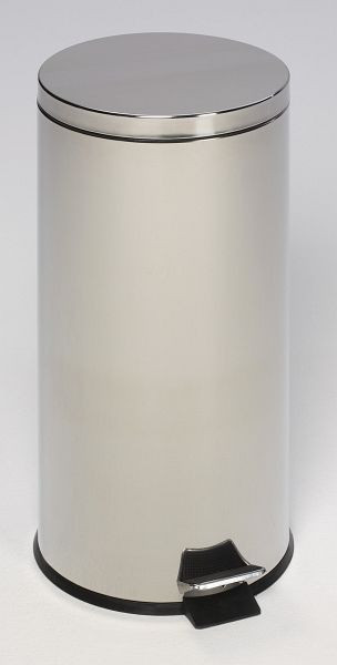 VAR Tret-Abfallsammler mit Fußpedal, 30 L, Edelstahl poliert, 43053