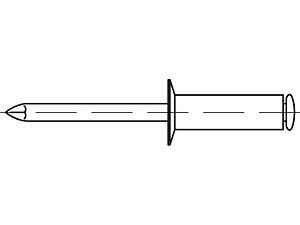 ART 88411 Blindniete Stahl verzinkt SEKO B 3 x 10 VE=S (500 Stück)