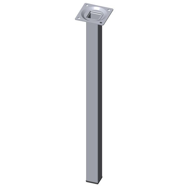 Element System STAHLROHRFUSS, LOSE, 25X25, M10, 400 mm, CHROM, VE: 4 STÜCK, 11101-00042