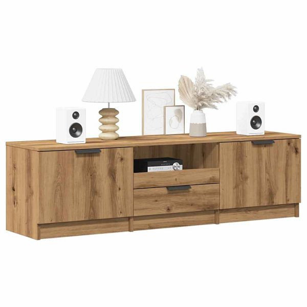 vidaXL TV-Schrank Artisan-Eiche 140x35x40 cm Holzwerkstoff, 856851