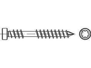 ART 88192 SPAX-D Schrauben A 4 6 x100/40 -T25 ZYLKO, T-STAR plus mit CUT-Spitze VE=S (100 Stück)