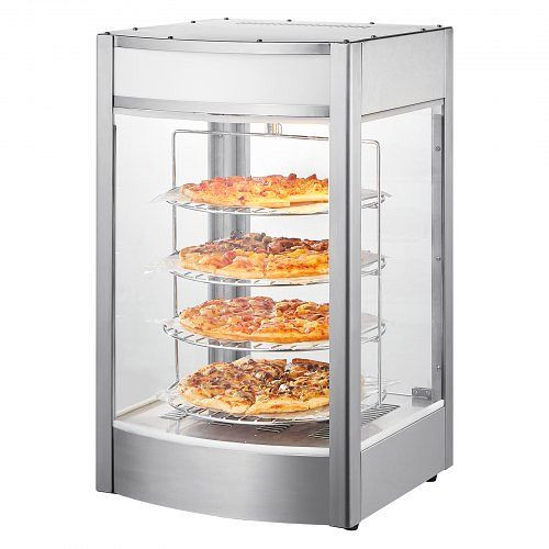 VEVOR Speisenwärmer-Display Pizza 356mm 4-stufiger Kommerzieller Pizzawärmer, PSZSJ4CKXZ00VX8HQV2