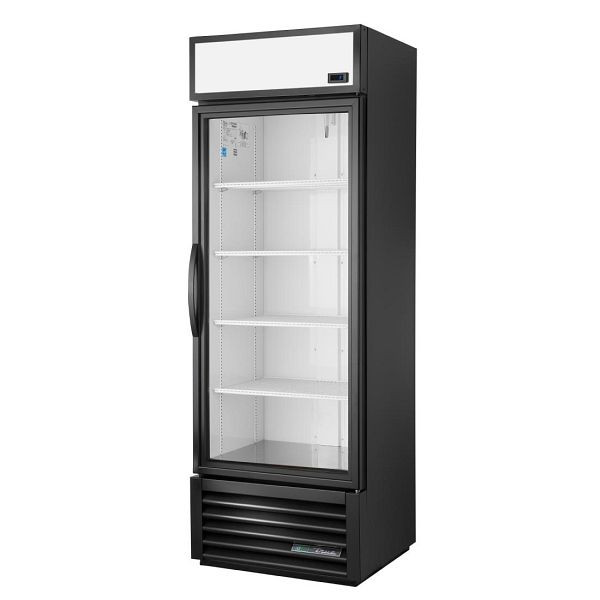True 538L Kühlschrank mit 1 Glastür, aufrecht stehend, schwarz, GDM-19T-HC-TSL01, CW386