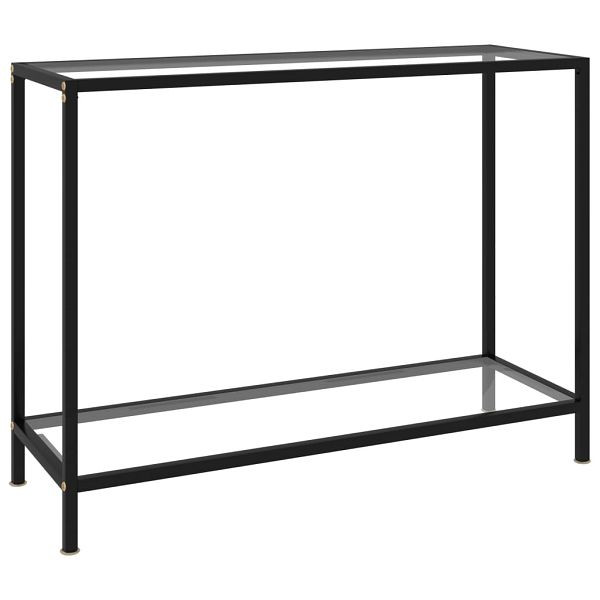 vidaXL Konsolentisch Transparent 100x35x75 cm Hartglas, 322835
