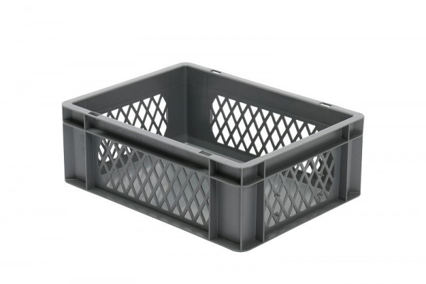 LA-KA-PE TK 400/145-1, Transport-Stapelkasten, grün, Wände durchbrochen, VE: 4 Stück, 07500 22 13