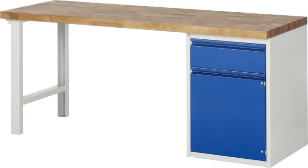 RAU Werkbank 7502I1, B2000xT700xH890mm, 1xSchublade-TA, 1xTür, 03-7502I1-207R4M.11
