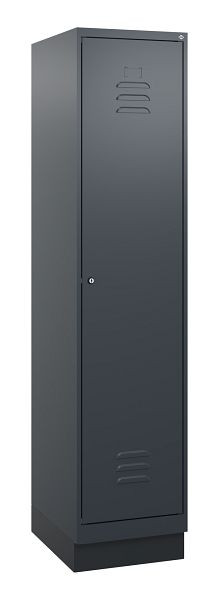 C+P Umkleidespind Classic PLUS, Sockel, 1800x400x500mm, 7016/7016, Zylinderschloss, 0800207-12 S10027