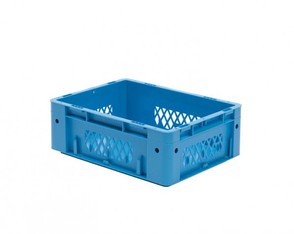 LA-KA-PE VTK 400/145-1, Euro-Schwerlast-Behälter, blau, Wände durchbrochen, Boden geschlossen, 37514 02 12