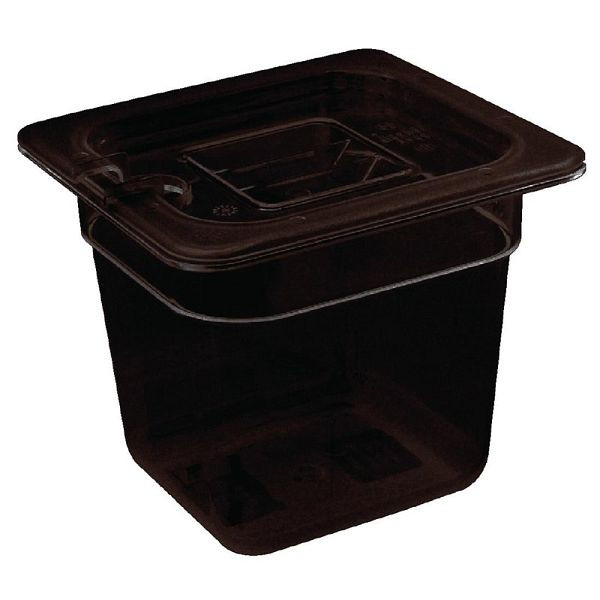 Vogue GN-Behälter GN1/6 schwarz 65mm, U469