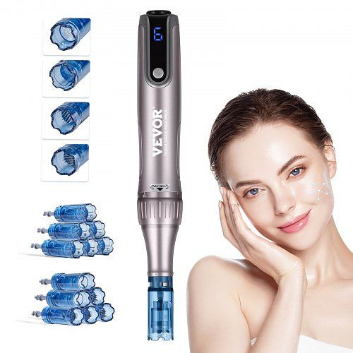 VEVOR Elektrischer Dermapen Microneedling-Stift 6-Gang 12 Nadeln Anti Aging, NMWZ126K18Z227K8CV2
