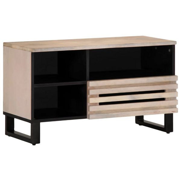 vidaXL TV-Schrank 80x34x46 cm Massivholz Mango, robust, 377522