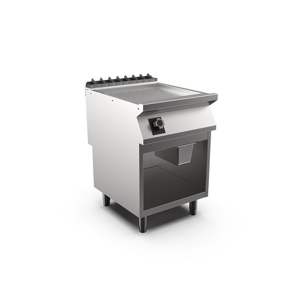 Mareno M1-900 elektrische Griddleplatte mit glatter, mattverchromter Platte, 60cm, 600(B)x920(T)x900(H)mm, FT96ELCSG, 191.243