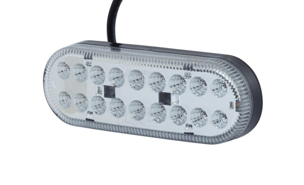 HELLA VALUEFIT Heckleuchte, Valuefit, LED, 24/12V, Anbau/geschraubt, Lichtscheibenfarbe: glasklar, offene Kabelenden, links/rechts, 2SD 357 022-011