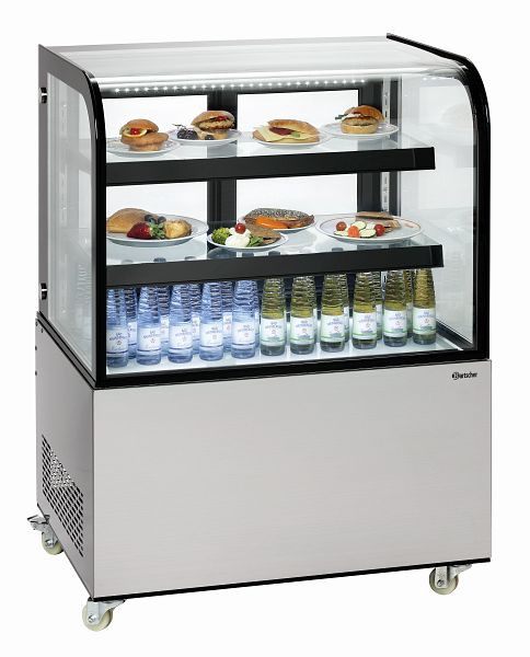 Bartscher Kühlvitrine KV 270L, Material: Edelstahl, Glas, Kunststoff, 700562, 4015613782454